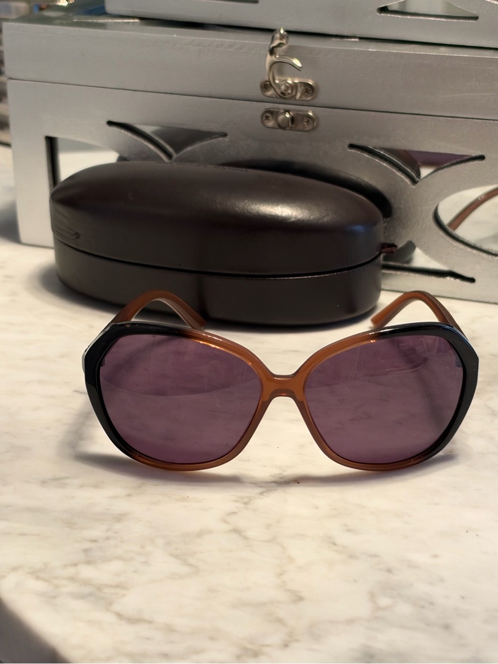 Michael Kors Brown Gradient Lens Women’s Sunglasses with Case